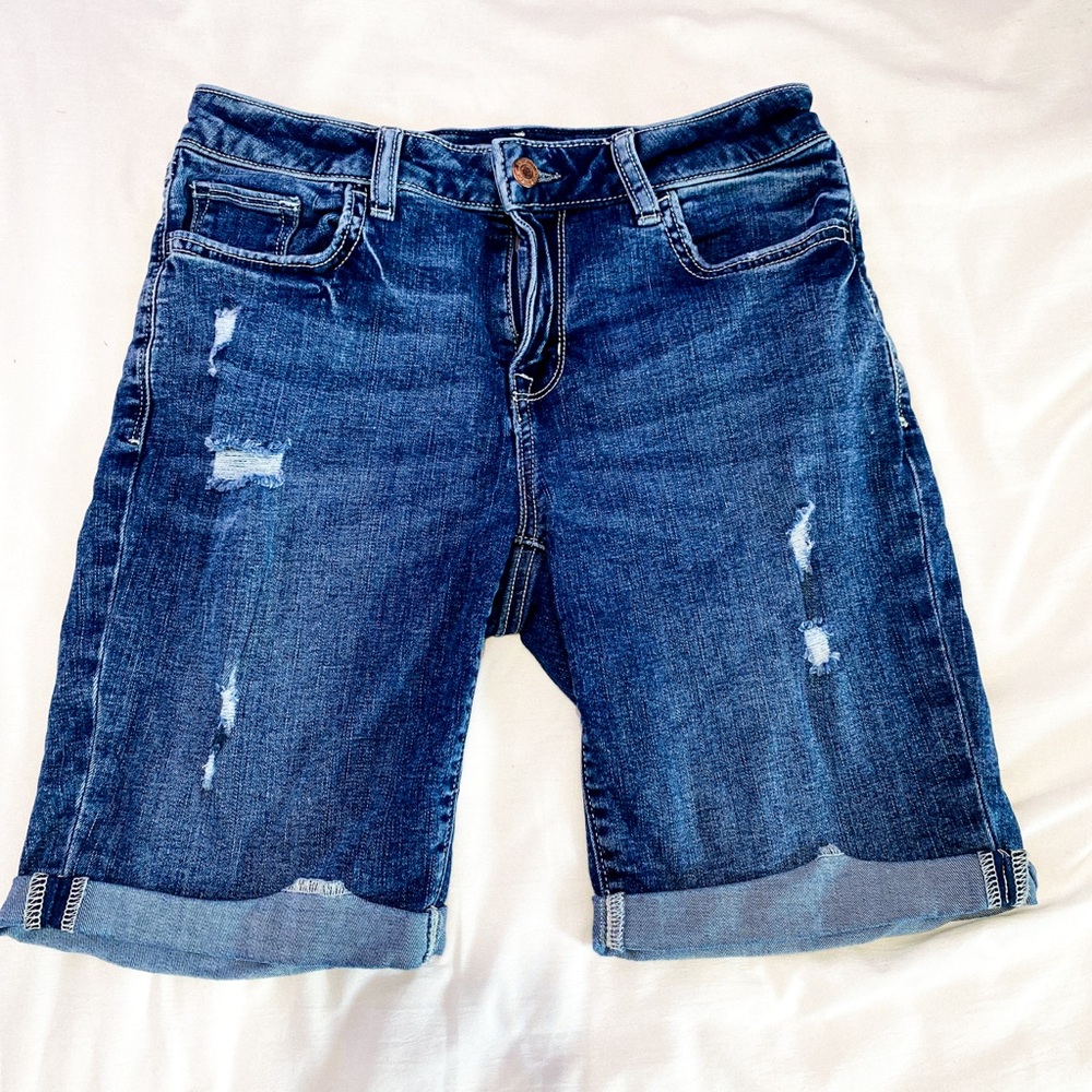 Arizona Jean co Mid-rise Bermuda Jean shorts